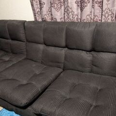 L字リクライニングローソファーの画像