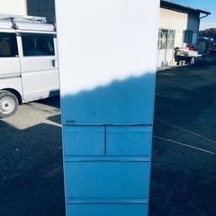 ⑥✨2021年製✨1582番 三菱✨ノンフロン冷凍冷蔵庫✨MR-B46G-W1‼️