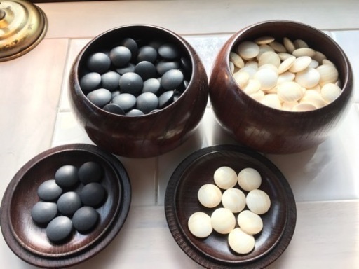 ⚫︎囲碁○日向特産碁石⚫︎那智黒石○日向本蛤⚫︎スワブテ○木製碁笥セット⚫︎