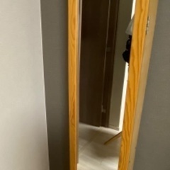 [受渡の方が決まりました]①姿見＋収納付、②IKEA 壁掛けフック