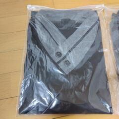 未使用品　大人なカットソー　BLACK＆GRAY　SIZE　ＸＬの画像