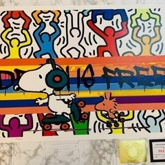 売約済正規品 世界限定100枚 キースヘリング　スヌーピー DEATH NYCの画像