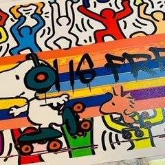 売約済正規品 世界限定100枚 キースヘリング　スヌーピー DEATH NYCの画像