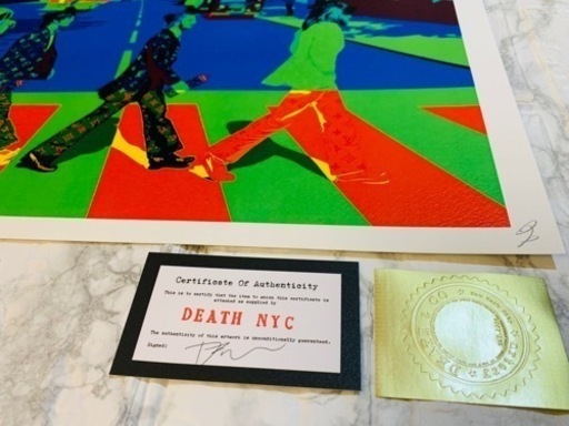 売約済正規品 世界限定100枚 ビートルズ アビイロード DEATH NYC