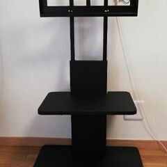 【美品】SWAT壁寄せテレビ台ロータイプ、スイング式　専用棚付き　