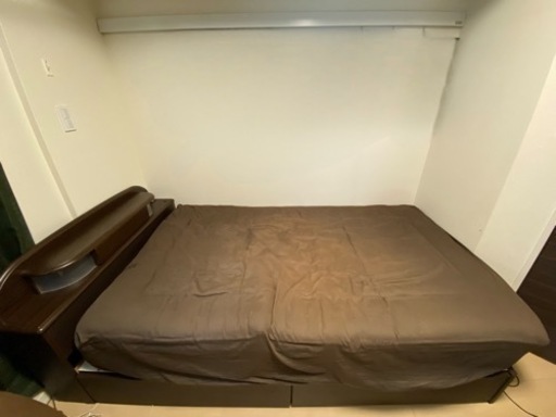 セミダブルベット　美品　ダークブラウン