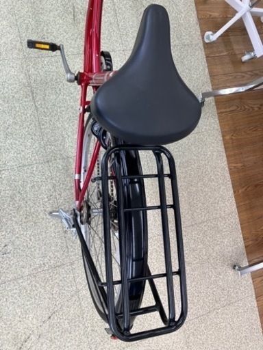 自転車 ギア・自動ライトあり ★赤 26インチ  TJ568