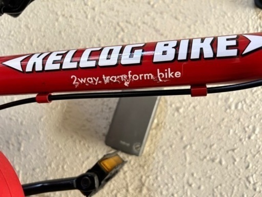 ケルコグバイク　赤　3歳〜6歳向け自転車