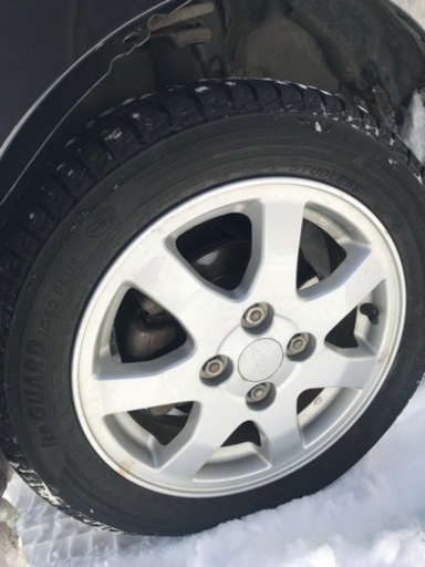 軽自動車スタッドレスタイヤ、2019年製、アルミホイール付スタッドレスタイヤ