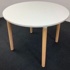 【平日引取限定】ITOKI　円型テーブル　配線なし　Φ900　メラニン化粧板　woono(ウーノ)シリーズの画像