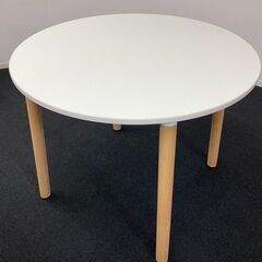 【平日引取限定】ITOKI　円型テーブル　配線なし　Φ900　メラニン化粧板　woono(ウーノ)シリーズの画像