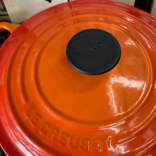 7/4お値下げしました！?オススメ?未使用品 LE CREUSET ココット ロンド 20cm ナベ 鍋 ル・クルーゼ 824