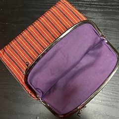 🌈 No.137.👛がまぐち　和風　お洒落　希少価値　子猫🐱なら入るかも⁉️の画像