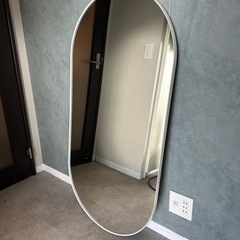 IKEA イケア ミラー 鏡 60×120 全身鏡 壁掛け ホワイト