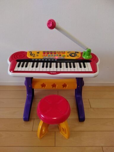 キッズキーボードDX　子供用ピアノ　椅子付き