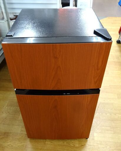 西岡店 冷蔵庫 87L 2022年製 オーヤマ PRC-B092D-M 2ドア 80Lクラス 木目調 単身・一人暮らし