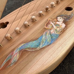 「人魚のハープ」12弦桂製金属弦ハープ (op.282)