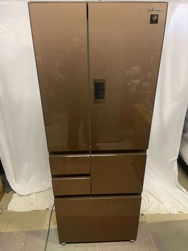 引取りOK SHARP シャープ 502L プラズマクラスター 6ドア ノンフロン冷凍冷蔵庫 SJ-GX50D-T 2018年製