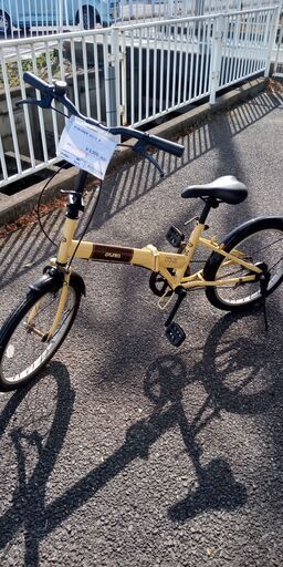 ★ジモティ割あり★  折り畳み自転車 20インチ 黄色 クリーニング済み SJ1472