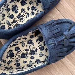 新品　14.0cm 女の子用モカシン靴の画像