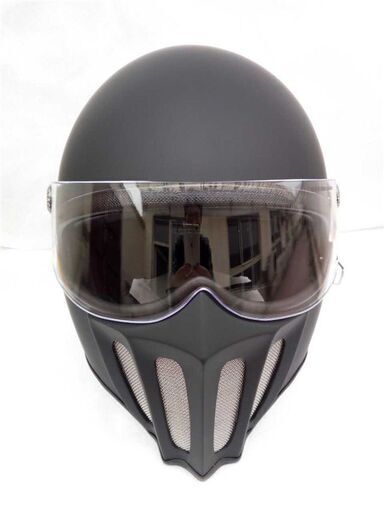 【チンガード着脱・3WAY】 23新品 アメリカン フルフェイスヘルメット 艶消し ハーレー ドゥカティ対応