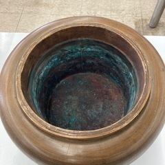 【ジモティー割引で最大15％OFF⭐️】木製 丸火鉢 の画像