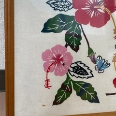 琉球紅型　額　飾り　の画像