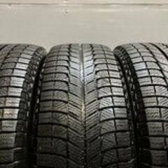 MICHELIN X-ICE 3+ 225/65R17 17インチ スタッドレス 4本 2018年製 バリ溝 エクストレイル ハリアー レクサスNX等　(MTH283)クレジットカード QRコード決済可能の画像