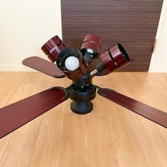 プロペラ型シーリングファンライトの画像