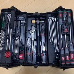 【KTC】 9.5sq. 63点工具セット 両開きメタルケース入...
