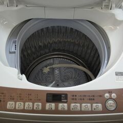 SHARP 7.0kg 洗濯機 ES-T712 2020年製 モノ市場半田店 119の画像