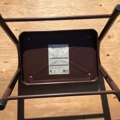 カインズ　踏み台にもなるイス　ブラウンの画像