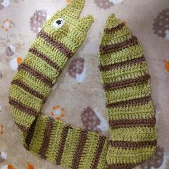 手編みウツボマフラーの画像