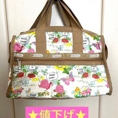 ◆LESPORTSAC◆虫柄◆レスポ2way ボストン ハンドバッグ