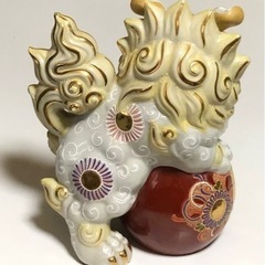 ⬛️超　超　超 稀少！！⬛️美品！⬛️九谷焼　宝獅子　白盛！！⬛️ 高さ30cm！！⬛️の画像