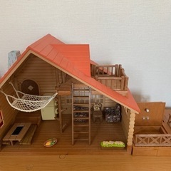 お取引中★シルバニア ログキャビン おとまりファミリーコテージ ...