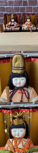 ◎お値下げしました‼️ 古い 雛人形 15人揃 真多呂人形 紙箱付  木目込み人形 ひな人形 親王雛 三人官女三月飾り 日本人形