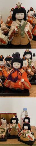 ◎お値下げしました‼️ 古い 雛人形 15人揃 真多呂人形 紙箱付  木目込み人形 ひな人形 親王雛 三人官女三月飾り 日本人形 