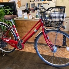 【後輪タイヤ・後輪チューブ新品！】LEDオートライト　内装３段　27インチ自転車　赤