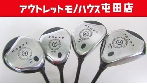 ONOFF オノフ フェアウェイウッド4本セット 3W 5W 7W 9W FLEX-R SMOOTH KICK MP-1 札幌市北区屯田