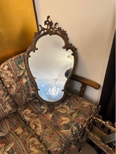 【受け渡し者決定】REALアンティーク・フレンチミラー/ロカイユ　価格応相談