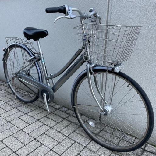 ブリヂストン通勤通学用自転車 カゴ鍵LEDオートライト付き27インチ