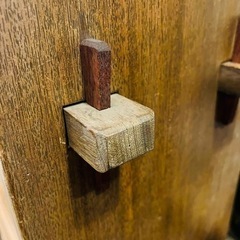 【売約済み】　古書棚　本棚　ビンテージ　時代　家具　日本　楔　くさび　クサビ　検　ヴィンテージ　ラワン　タモ　木製　大型　モダン　ジャパニーズ　シェルフ　ラック　棚の画像