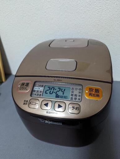 象印マイコン炊飯ジャー3合炊き　NL-BB05