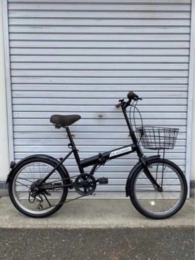 ☆前後タイヤ新古品☆ 20インチ カゴ付折りたたみ自転車　防犯登録料込!! [No.263]