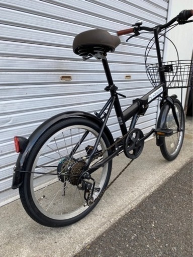 ☆前後タイヤ新古品☆ 20インチ カゴ付折りたたみ自転車　防犯登録料込!! [No.263]