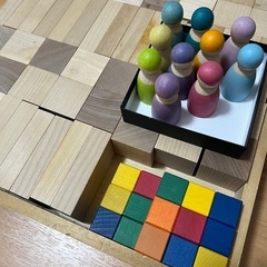 WAKUブロック　グリムス人形　積み木