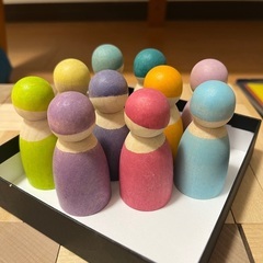 WAKUブロック　グリムス人形　積み木の画像