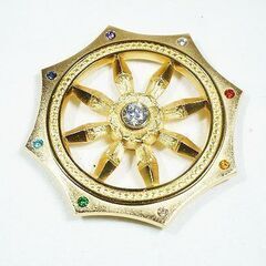 【苫小牧バナナ】希少 中古保管品 阿含宗 準胝尊秘密光明七宝輪寶 輪廻転生瞑想法秘伝 ケース・箱付き♪の画像