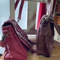 昭和レトロ ショルダーバッグ 2個セットの画像